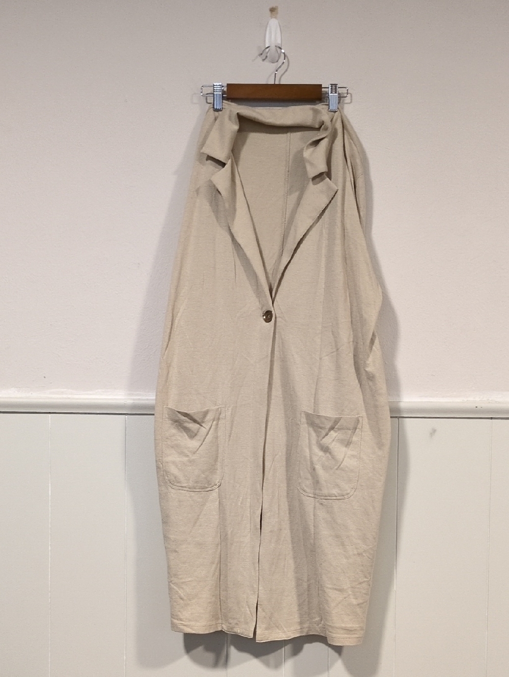 Soft Surroundings Light Taupe Knit Top